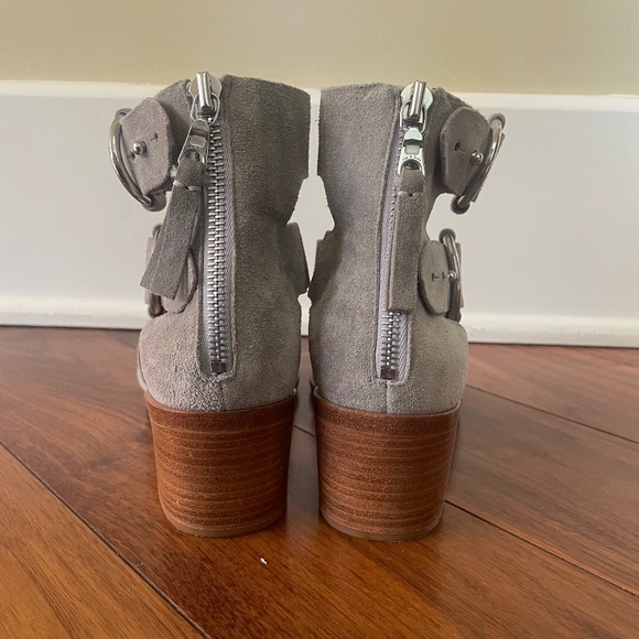 Rag & Bone Mari Strappy Sandal in Grey Suede Sz 7.5 - Picture 4 of 13